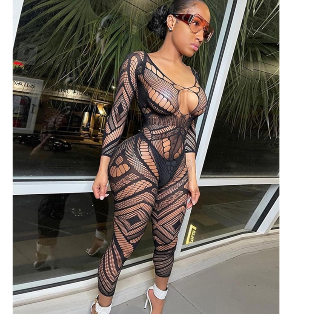 Sexy Fishnet Bodysuit Full Body Lingerie